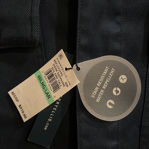 Perry Ellis Water/Stain/Wrinkle Resistant Performance Shirt Jacket - Big & Tall - Picture 5 of 8